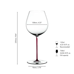 70.5 cl - Riedel Fatto A Mano Calice Degustazione Pinot Noir in Vetro