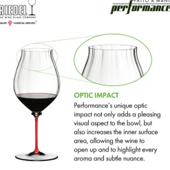 83 cl - Riedel Fatto A Mano Calice Vino Rosso Pinot Noir in Vetro