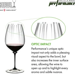 83.4 cl - Riedel Fatto A Mano Performance Calice Vino Rosso Cabernet Merlot in Vetro