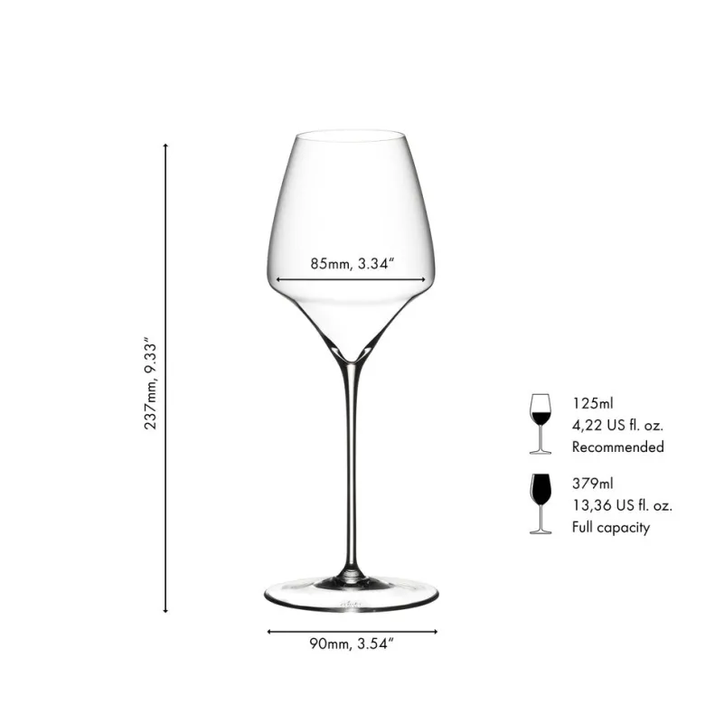 37.9 cl - Riedel Manufaktur Vitis Calice Vino Champagne In Vetro