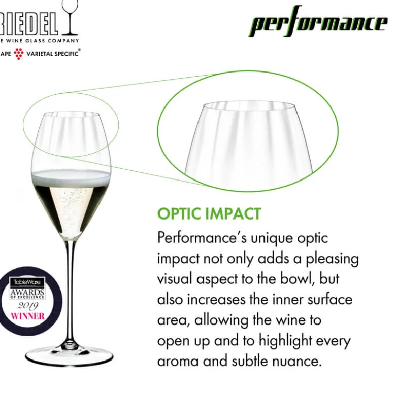 37.5 cl - Riedel Performance Calice Degustazione in Vetro - Set 2 Pezzi