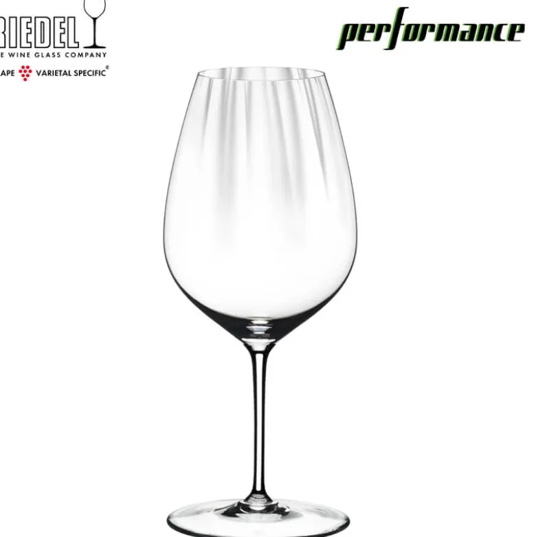 83.4 cl - Riedel Performance Calice Vino Rosso Cabernet Merlot in Vetro - Set 2 Pezzi