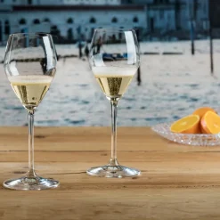 32.2 cl - Riedel Prosecco Calice Flute In Vetro Set 4 Pz