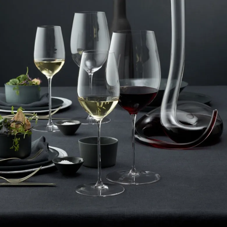 39.5 cl - Riedel Superleggero Calice Vino Bianco Riesling In Vetro - Set 2 Pz