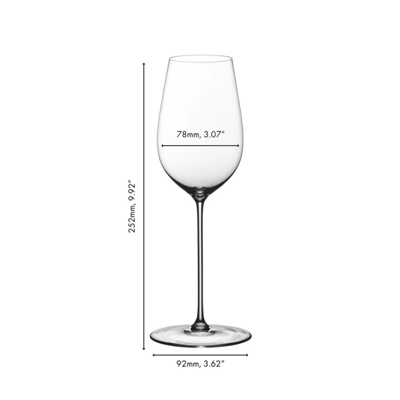 39.5 cl - Riedel Superleggero Calice Vino Bianco Riesling In Vetro - Set 2 Pz