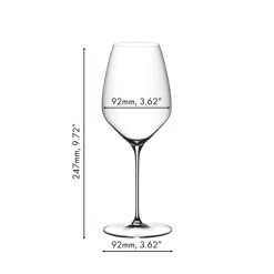 57 cl - Riedel Veloce Calice Degustazione Riesling in Vetro - Set 2 Pezzi