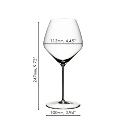 76.3 cl - Riedel Veloce Calice Vino Rosso in Vetro - Set 2 Pezzi