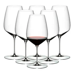 82.9 cl - Riedel Veloce Calice Vino Rosso Cabernet Merlot in Vetro - Set 6 Pezzi