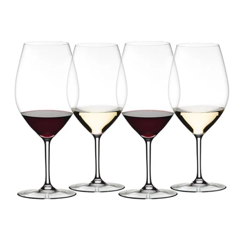 99.5 cl - Riedel Wine Friendly Calice Vino Rosso in Vetro - Set 4 Pezzi