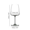 86.5 cl - Riedel Winewings Calice Vino Rosso Syrah-Shiraz In Vetro - Set 2 Pz