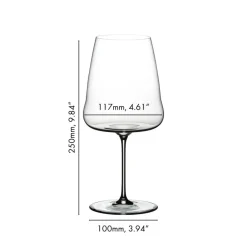 100.2 cl - Riedel Winewings Calice Vino Rosso Cabernet - Merlot In Vetro - Set 2 Pz