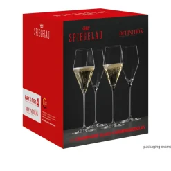 25 cl - Spiegelau Definition Calice Flute Champagne In Vetro Cristallino - Set 4 Pz