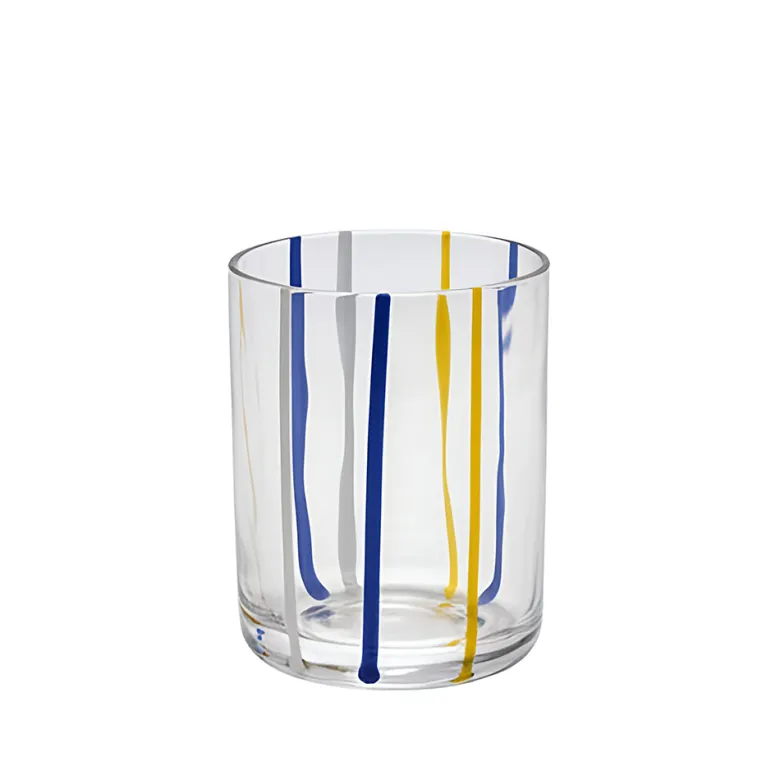 37.5 cl - Stick Bicchiere Acqua In Vetro Soffiato A Bocca Set 6 Pz