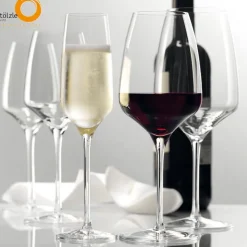 69.5 cl - Stolzle Lausitz Experience Calice Vino Rosso Burgundy in Vetro - Set 6 Pezzi