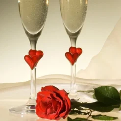 17.5 cl - Stolzle Lausitz L'Amour Calice Flute in Vetro - Set 2 Pezzi