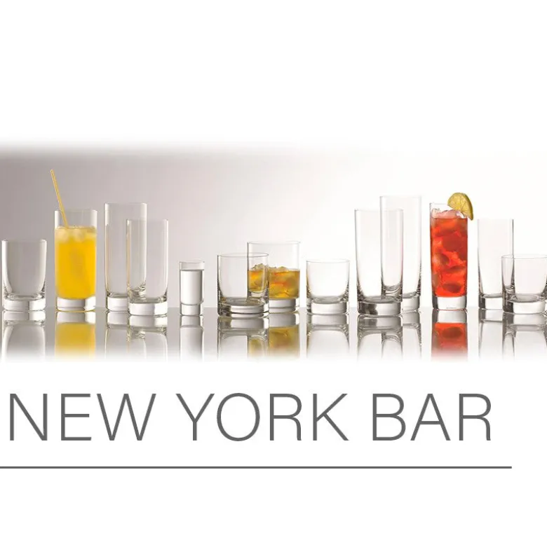 29 cl - Stolzle Lausitz New York Bar Bicchiere Bibita in Vetro - Set 6 Pezzi