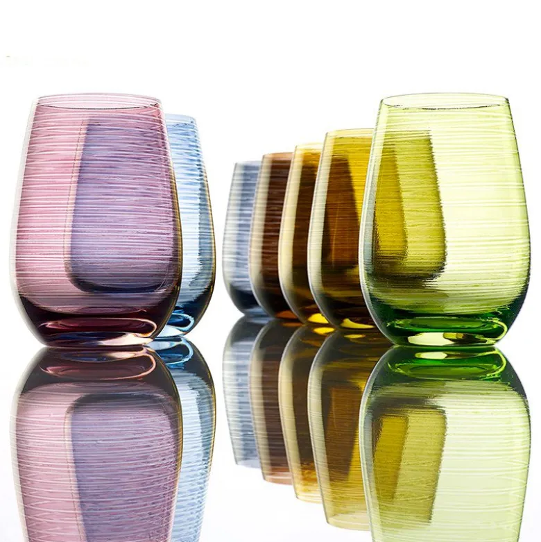46.5 cl - Stolzle Lausitz Twister Bicchiere Acqua in Vetro - Set 6 Pezzi