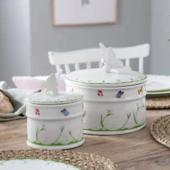 45 cl - Villeroy & Boch Colorful Spring Barattolo Rotondo In Porcellana Premium