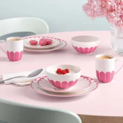 43 cl - Villeroy & Boch Fleur Ciotola Cereali In Porcellana Premium Set 4 Pz