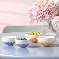 32 cl - Villeroy & Boch Fleur Ciotola In Porcellana Premium - Set 4 Pz
