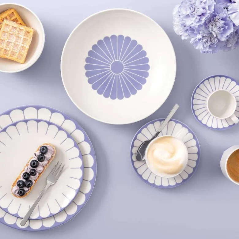 11 cl - Villeroy & Boch Fleur Coppetta Macedonia In Porcellana Premium Set 6 Pz