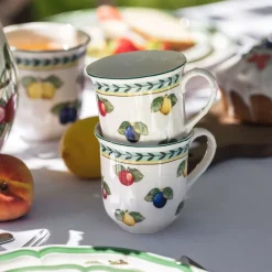25 cl - Villeroy & Boch French Garden Fleurence Tazza Mug In Porcellana Premium - Set 6 Pz