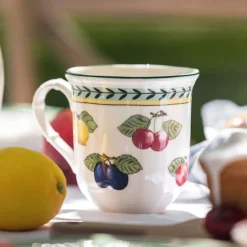 25 cl - Villeroy & Boch French Garden Fleurence Tazza Mug In Porcellana Premium - Set 6 Pz