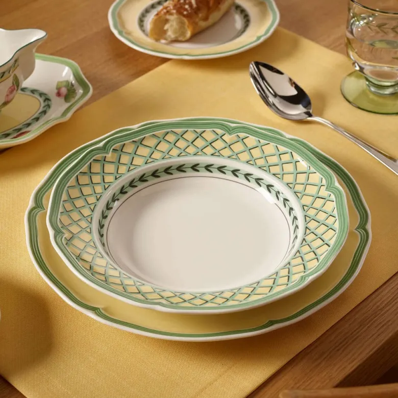 30 cl - Villeroy & Boch French Garden Orange Piatto Fondo In Porcellana Premium - Set 6 Pz