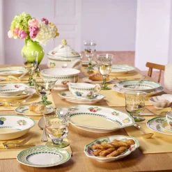 30 cl - Villeroy & Boch French Garden Fleurence Piatto Fondo In Porcellana Premium - Set 6 Pz