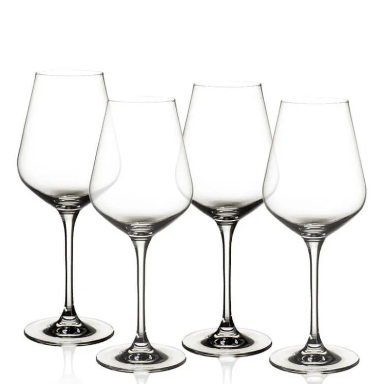 38 cl - Villeroy & Boch La Divina Calice Vino Bianco in Vetro - Set 4 Pezzi