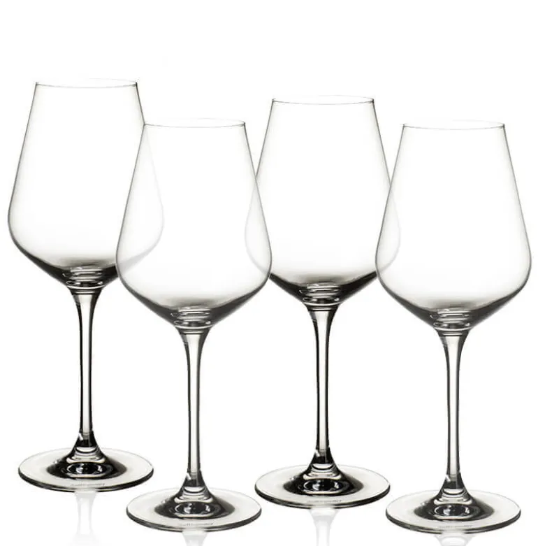 68 cl - Villeroy & Boch La Divina Calice Vino Rosso Burgundy in Vetro - Set 4 Pezzi