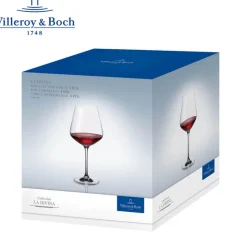 68 cl - Villeroy & Boch La Divina Calice Vino Rosso Burgundy in Vetro - Set 4 Pezzi