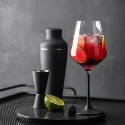 47 cl - Villeroy & Boch Manufacture Rock Calice Vino Rosso in Vetro - Set 4 Pezzi