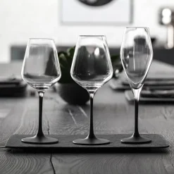 38 cl - Villeroy & Boch Manufacture Rock Calice Vino Bianco in Vetro - Set 4 Pezzi