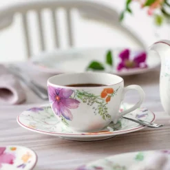 15 cl - Villeroy & Boch Mariefleur Basic Tazza Tè In Porcellana Premium - Set 6 Pz