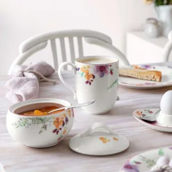 37 cl - Villeroy & Boch Mariefleur Basic Tazza Mug In Porcellana Premium - Set 6 Pz