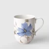 37 cl - Villeroy & Boch Mariefleur Gris Basic Tazza Mug In Porcellana Premium - Set 6 Pz