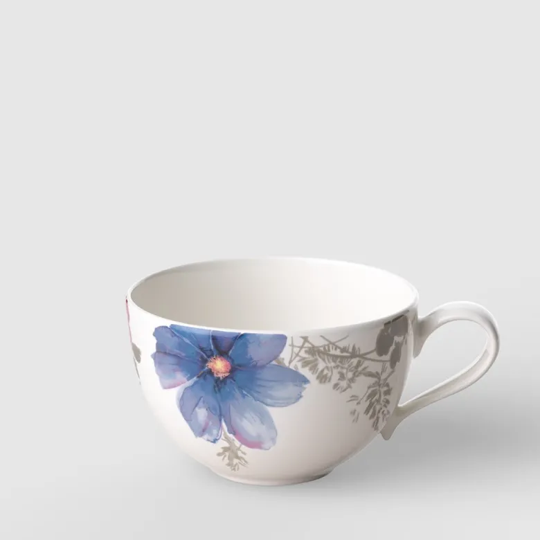 29 cl - Villeroy & Boch Mariefleur Gris Basic Tazza Cappuccino In Porcellana Premium - Set 6 Pz