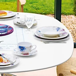 21 cl - Villeroy & Boch Mariefleur Gris Basic Piatto Fondi In Porcellana Premium - Set 6 Pz