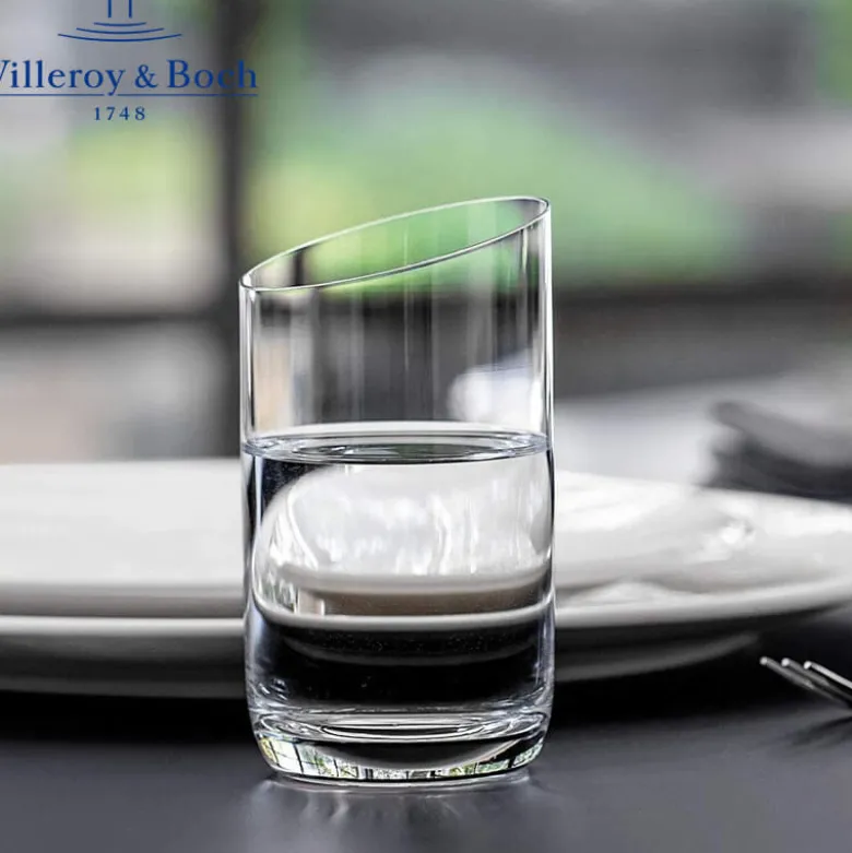 22.5 cl - Villeroy & Boch NewMoon Bicchiere Acqua in Vetro - Set 4 Pezzi