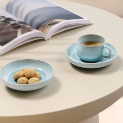 6 cl - Villeroy & Boch Perlemor Aqua Tazzina Caffè Espresso In Porcellana Premium - Set 6 Pz