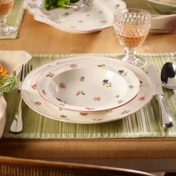 33 cl - Villeroy & Boch Petite Fleur Piatto Fondo In Porcellana Premium - Set 6 Pz
