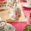 36 cl - Villeroy & Boch Petite Fleur Zuccheriera In Porcellana Premium