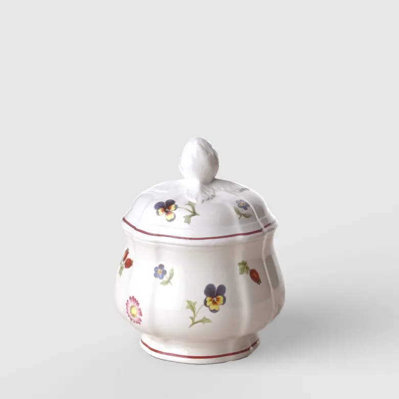 36 cl - Villeroy & Boch Petite Fleur Zuccheriera In Porcellana Premium