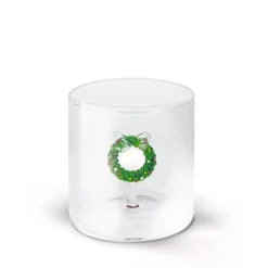 25 cl - WD Lifestyle Monterey Natale Bicchiere Acqua in Vetro Borosilicato - Set 4 Pz
