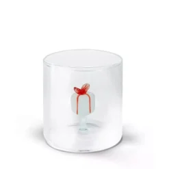 25 cl - WD Lifestyle Monterey Natale Bicchiere Acqua in Vetro Borosilicato - Set 4 Pz