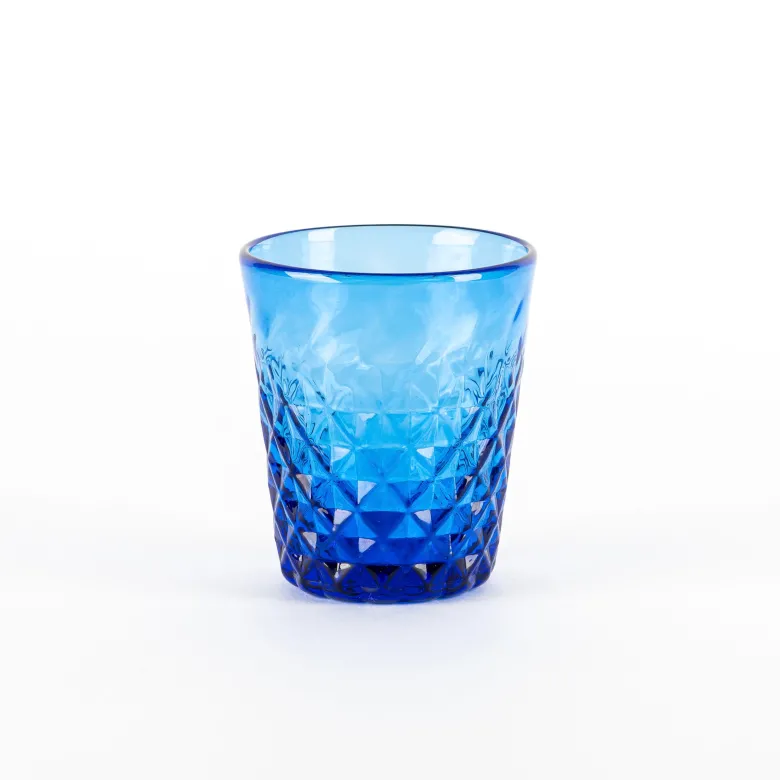 35 cl - Zafferano Balloton Bicchiere Acqua in Vetro Soffiato - Set 6 Pezzi