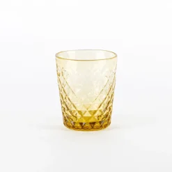35 cl - Zafferano Balloton Bicchiere Acqua in Vetro Soffiato - Set 6 Pezzi