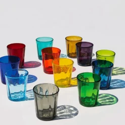 32 cl - Zafferano Bei Bicchiere Acqua in Vetro Soffiato - Set 6 Pezzi