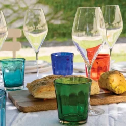32 cl - Zafferano Bei Bicchiere Acqua in Vetro Soffiato - Set 6 Pezzi